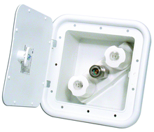 Load image into Gallery viewer, Valterra PF247201 - Exterior Shower Box with Quick Connect - Plastic - Polar White - Young Farts RV Parts