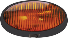 Load image into Gallery viewer, Optronics RVPL7AB - RV Camper Amber Oval 12v Porch Utility Light Black with Switch - Young Farts RV Parts