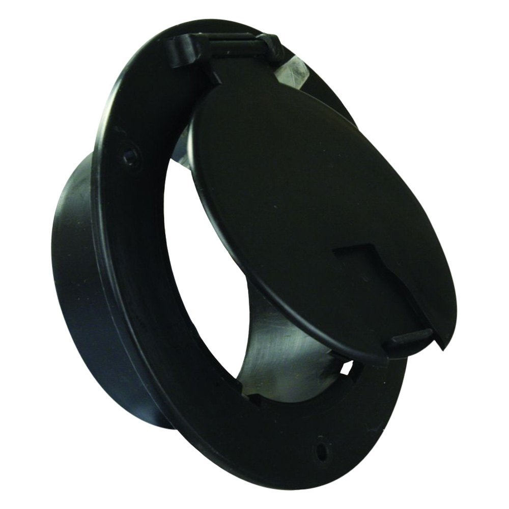 Thetford 94332 - Deluxe Black Round Electric Cable Hatch - Young Farts RV Parts