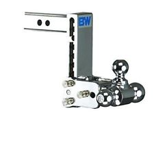 BW TS10049C - Class 4, "Tow & Stow" Adjustable 7" Drop Chrome Tri-Ball Mount for 2" Receivers - Young Farts RV Parts