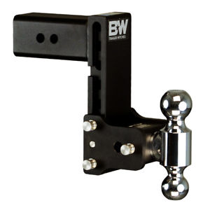 BW TS30040B - Class 4, 7" Drop / 7-1/2" Rise Black Dual Ball Mount for 3" Receivers - Young Farts RV Parts