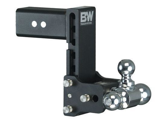 BW TS30049B - Class 4, "Tow & Stow" Adjustable 7" Drop Black Tri-Ball Mount for 3" Receivers - Young Farts RV Parts