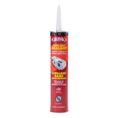 Alpha Systems 862158 - 1010 Low VOC Non-Sag Sealant - Black - (Case of 12 x 10.3 Oz) - Young Farts RV Parts