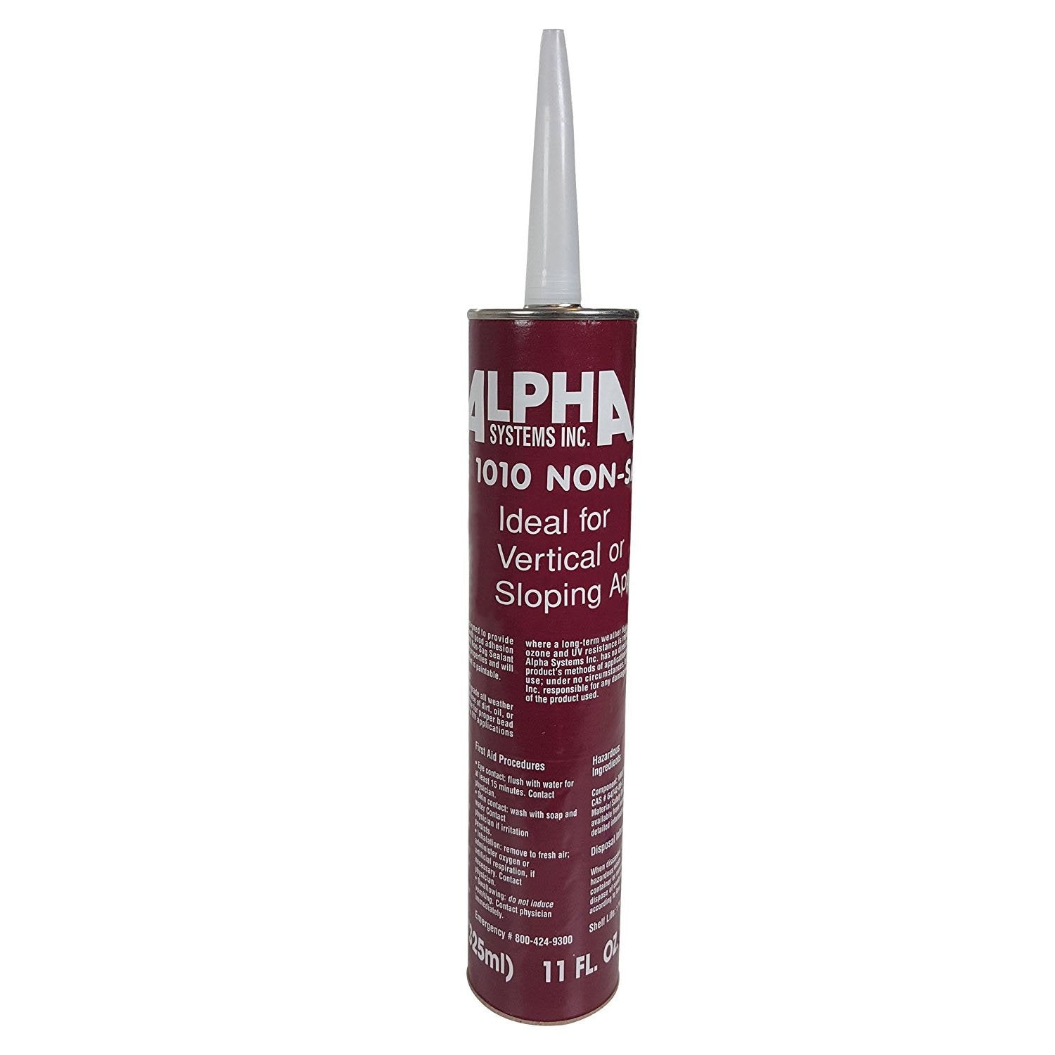 Alpha Systems 862158 - Non-Sag Sealant 1010 - Low VOC - Black - 10.3 oz - Young Farts RV Parts