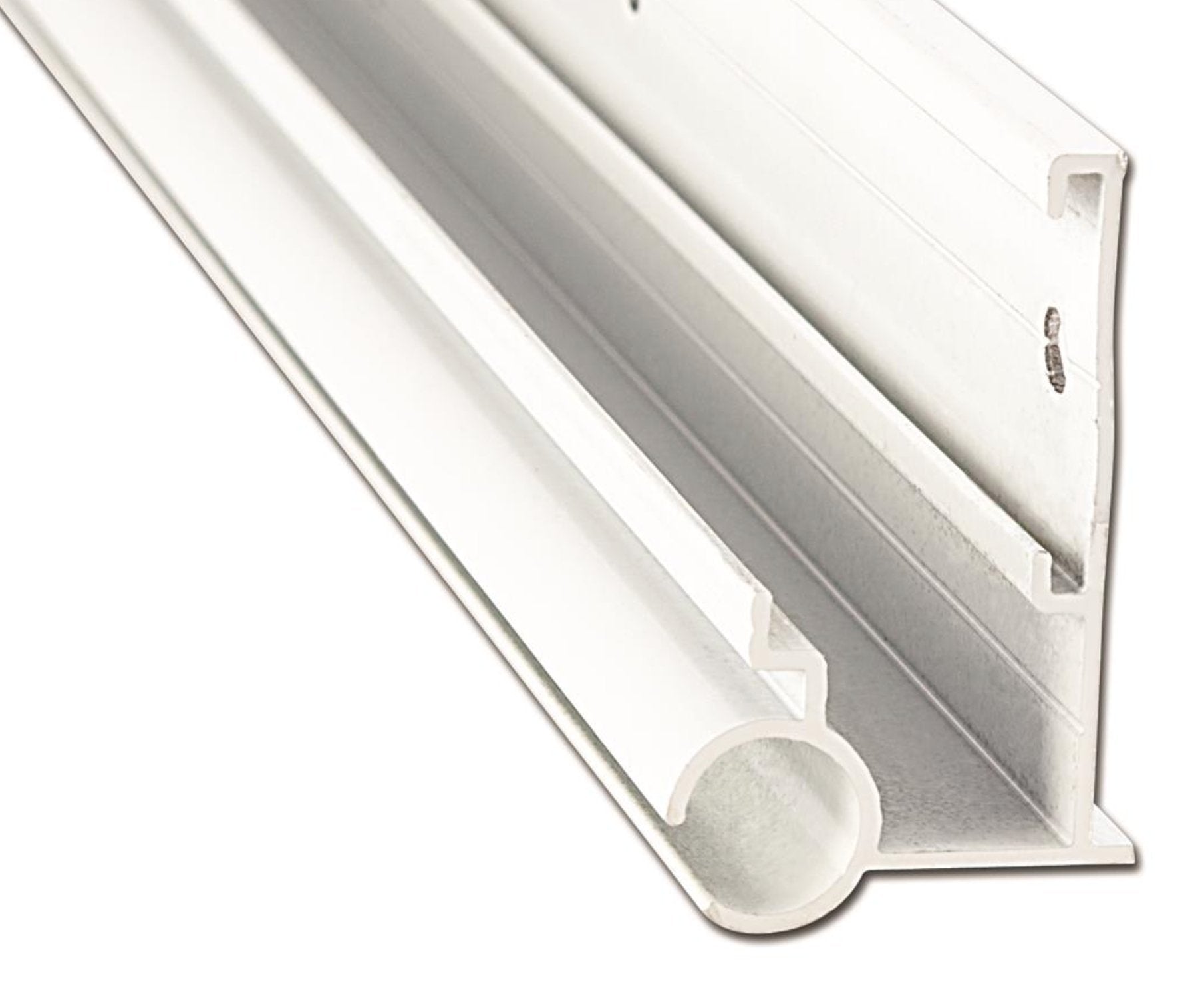 AP Products 021-56301-16 16' Polar White Aluminum Insert Gutter/Awning Rail - Young Farts RV Parts