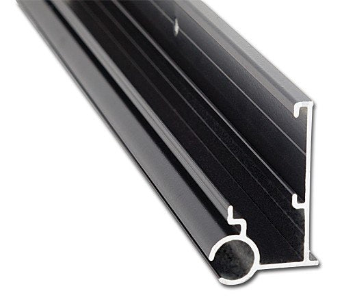 AP Products 021-56302-16 - 16' Aluminum Insert Gutter/Awning Rail, Black - Young Farts RV Parts