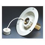 Aqua Pro 27882 Colonial White Metal Recessed Mounting Flange with 1/2