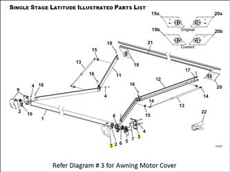 Awning Motor Cover Carefree RV R001783-005 - Young Farts RV Parts