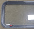 Black Radius Emergency Opening Window : 35 1/2" W X 19 3/4" H X 1 1/2" D - Young Farts RV Parts