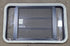 Black Radius Emergency Opening Window : 35" W X 21 1/4" H X 2" D - Young Farts RV Parts