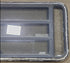Black Radius Emergency Opening Window : 35" W X 21 1/4" H X 2" D - Young Farts RV Parts