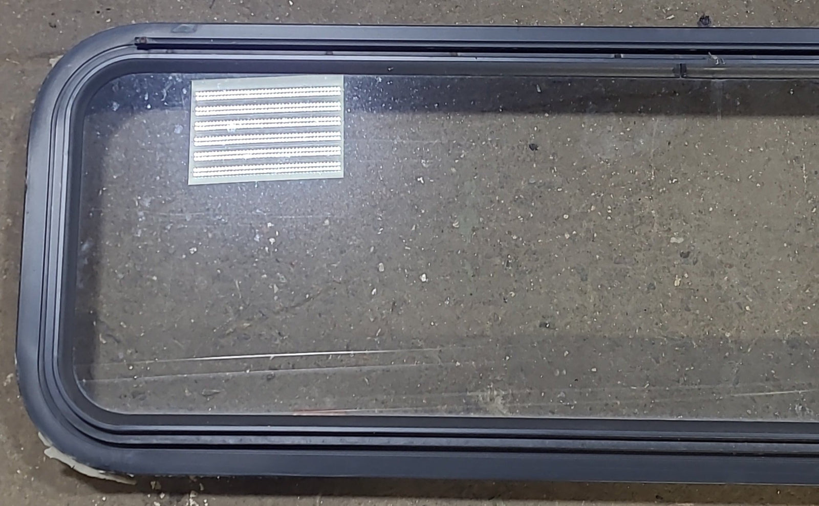 Black Radius Emergency Opening Window : 48 1/4