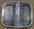 Black Radius Opening Window : 17 1/2" W X 14 1/2" H X 1 7/8" D - Young Farts RV Parts