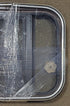 Black Radius Opening Window : 17 1/2" W X 14 1/2" H X 1 7/8" D - Young Farts RV Parts