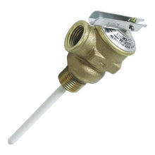 Load image into Gallery viewer, Camco 10471 T&amp;P Valve 3/4&quot; - w/4&quot; Probe Coated 150psi Bilingual(BULK) - Young Farts RV Parts