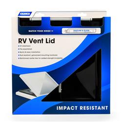 Camco 14" x 14" Roof Vent Lid for Ventline Manufactured Before 2008 Black - 40177 - Young Farts RV Parts