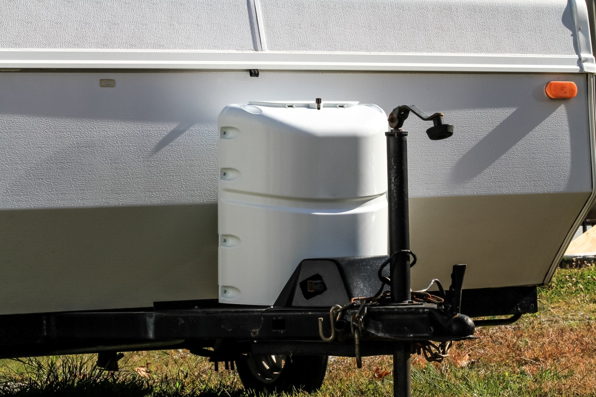 Camco 40564 Propane Tank Cover - White - Young Farts RV Parts