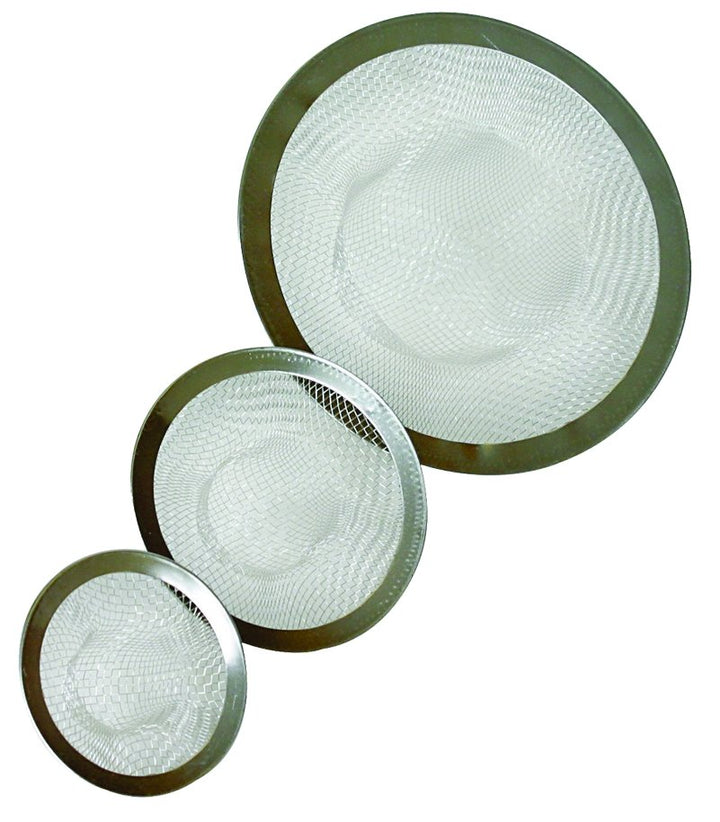 Camco 42273 Sink Strainers - Asst 3 pack. Stainless Steel - Young Farts RV Parts