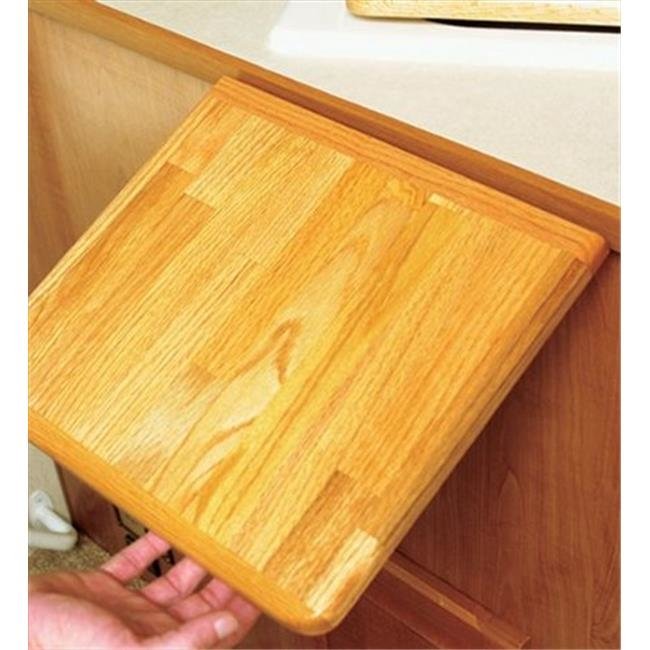 Camco 43421 Oak Accents Countertop Extension - 12" x 13-1/2 x 3/4" - Young Farts RV Parts