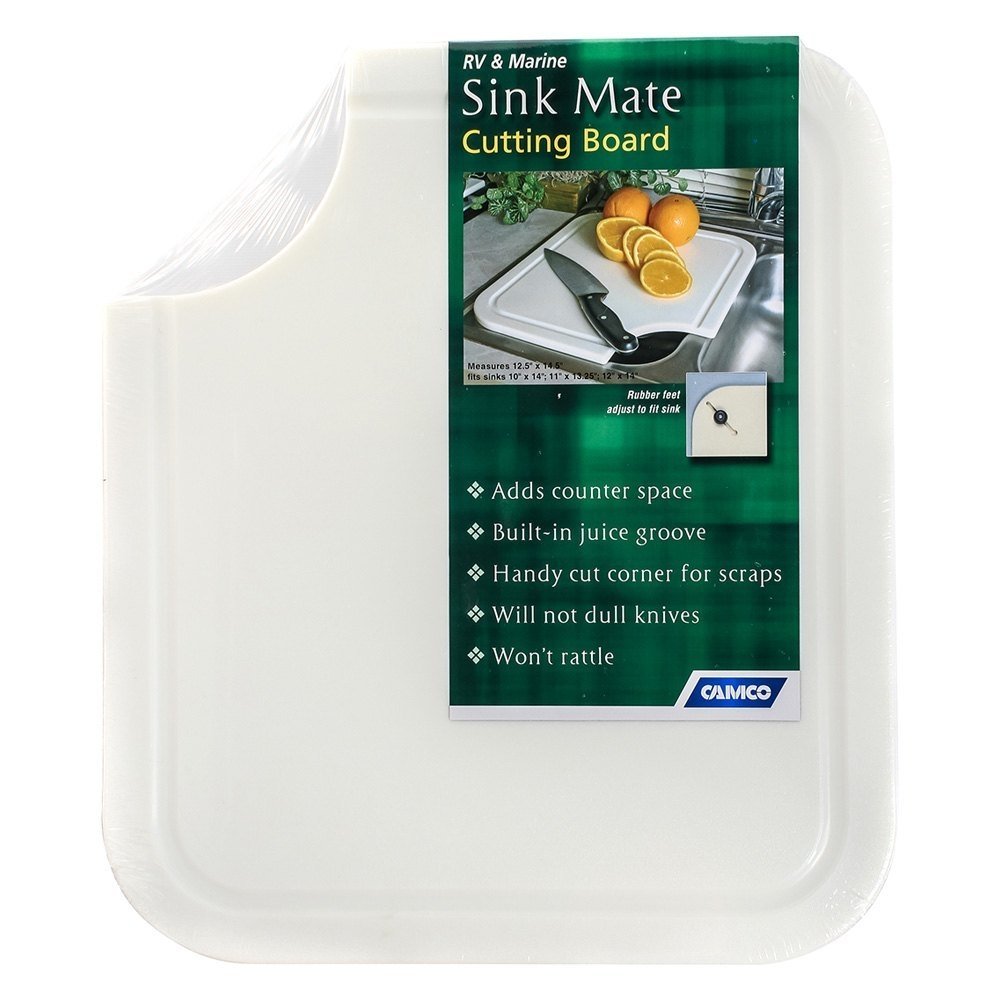 Camco 43857 - Sink Mate Cutting Board - White 12-1/2