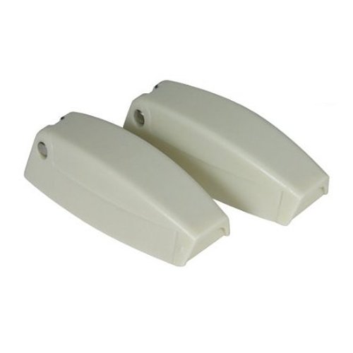 Camco 44163 Baggage Door Catches - 2/Pack Colonial White Bilingual - Young Farts RV Parts