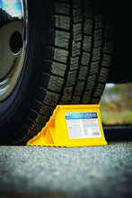 Load image into Gallery viewer, Camco 44412 Wheel Chock - Yellow Bilingual - Young Farts RV Parts