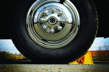 Load image into Gallery viewer, Camco 44412 Wheel Chock - Yellow Bilingual - Young Farts RV Parts
