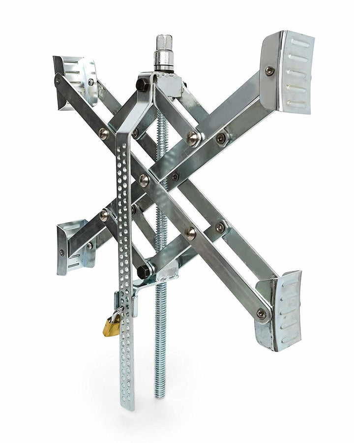 Camco 44663 - EazLift 18" Wheel Stop with Wrench and Lock - Young Farts RV Parts