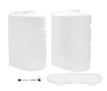 Load image into Gallery viewer, Camco 50513 Double Propane Tank Cover (30 lb. Tanks) - White - Young Farts RV Parts