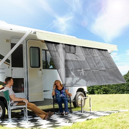 Camco 51456 - RV Awning Shade Kit - 54"x 180", Blue - Young Farts RV Parts