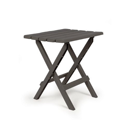 Camco 51885 Large Adirondack Table - Plastic, Charcoal Bilingual - Young Farts RV Parts