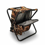 Camco 51908 Camping Stool Backpack Cooler  - Camouflage