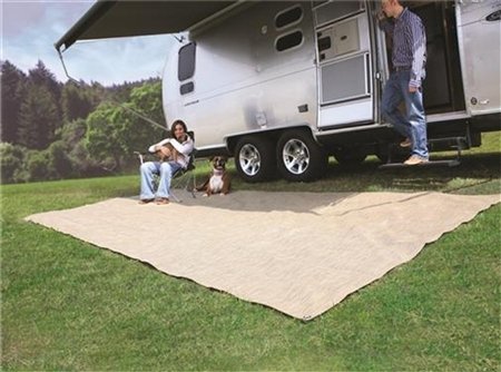 Camco C42811 - Premium Quality Awning & Leisure Mat - Brown - 15' X 7' - Young Farts RV Parts