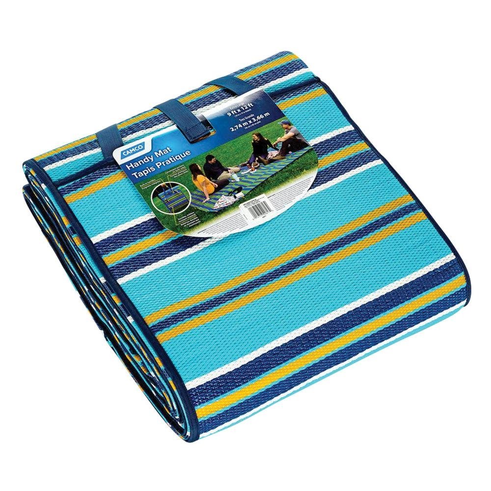 Camco C42817 - Handy Mat with Strap in Blue/White/Yellow - Young Farts RV Parts