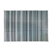 Load image into Gallery viewer, Camco C42864 - Outdoor Mat in Dark Green/Light Green/White Striped 9&#39; X 12&#39; - Young Farts RV Parts