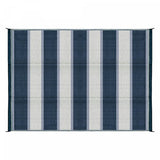Camco C42871 - Reversible 6' x 9' Blue Stripe Outdoor Mat