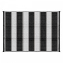 Load image into Gallery viewer, Camco C42873 - Reversible 6&#39; x 9&#39; Charcoal Stripe Outdoor Mat - Young Farts RV Parts