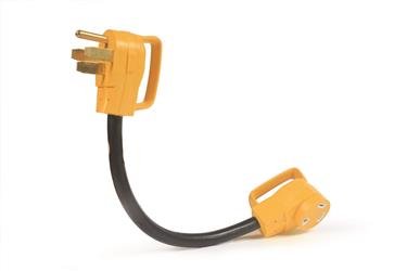 Camco RV 18" PowerGrip Dogbone Electrical Adapter, 50AM / 30AF - 55175 - Young Farts RV Parts