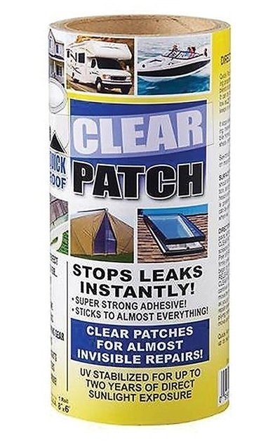 Cofair Products QRCP86 - Quick Roof Clear Repair Tape Roll 8" x 6' - Young Farts RV Parts