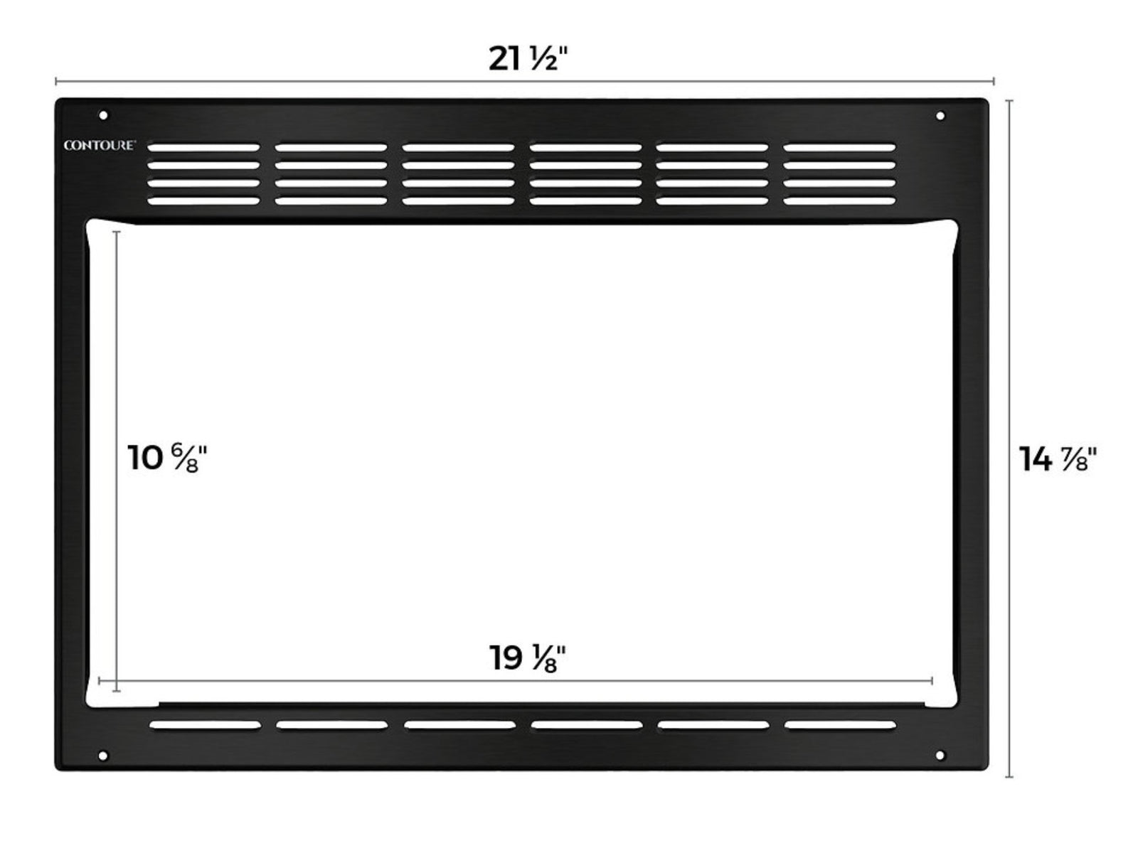 Contoure RV-TRIM9B Microwave Oven Trim Kit - Young Farts RV Parts