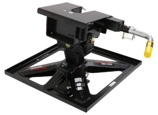 Demco 8550046 - 21K Recon Flat Deck Gooseneck-to-5th Wheel Trailer Hitch Adapter for Recessed Ball - Single Jaw - Young Farts RV Parts
