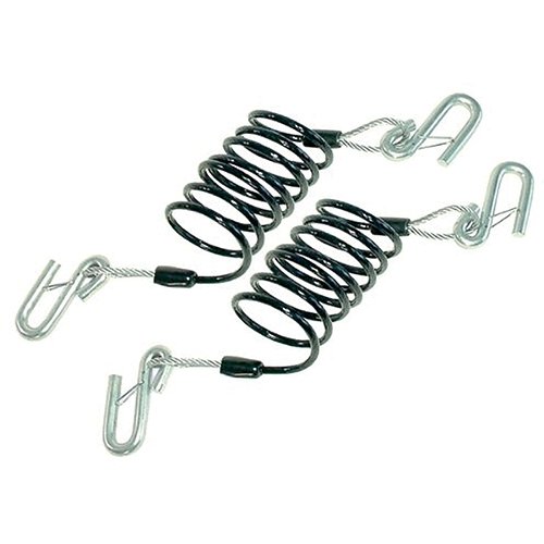 Demco 9523003 - Coiled Safety Cables with Hooks - Young Farts RV Parts