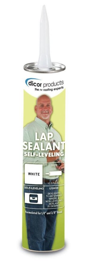 Dicor 12-7040-4 - Lap Sealant Self-Leveling, White (4-pack) - Young Farts RV Parts
