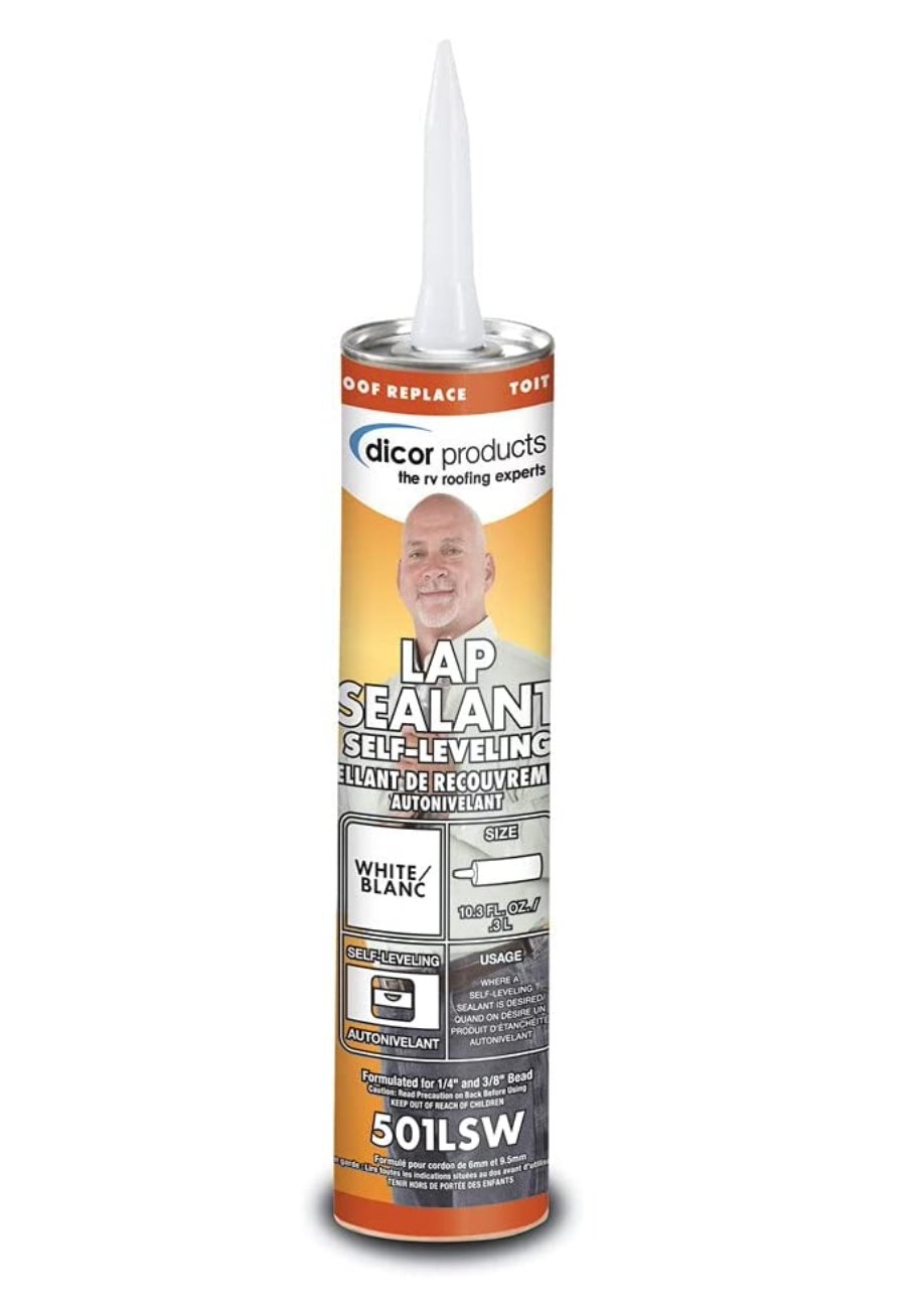 Dicor Self-Leveling Sealant 501LSB-1 - Black - 10.3 oz. - Young Farts RV Parts