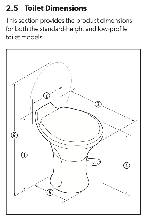 Dometic 311 Toilet Low Profile Bone Ceramic with Pedal Flush Control 302311683 - Young Farts RV Parts