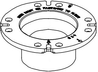 dometic 385345889 *SPECIAL ORDER* 3' MPT FLOOR FLANGE(BAR CODE) - Young Farts RV Parts