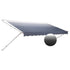 Dometic Corp 848NR16.40TU - 8500 Patio Awning, Onyx, 16', White Weathershield/ Black End Cap - Young Farts RV Parts