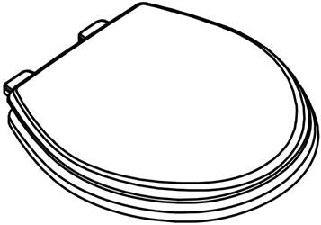 Dometic Toilet Seat Elongated Closed Front Bone with Cover 385343831 - Young Farts RV Parts