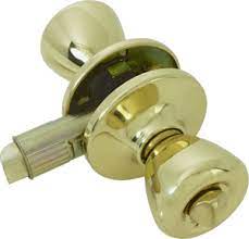 DOOR KNOB LSK-C3-B, Interior Lockset, Brass - Young Farts RV Parts