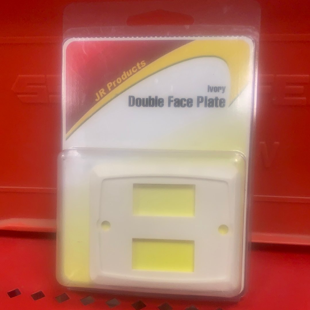 Buy Double Face Plate for light switch - Ivory - 12905 Online - Young Farts  RV Parts